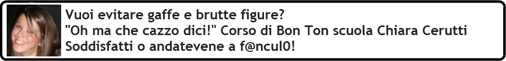 Corso Bon Ton scuola Chiara Cerutti